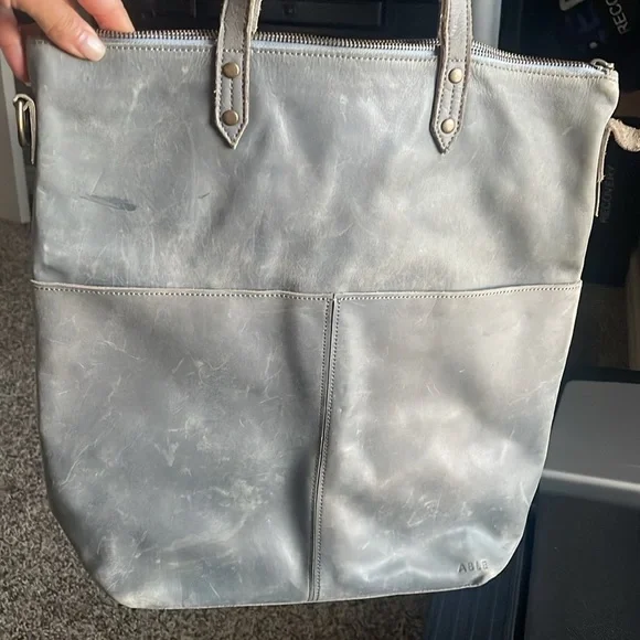 ABLE Selam Magazine Tote - BLUE GRaY - Picture 4 of 16